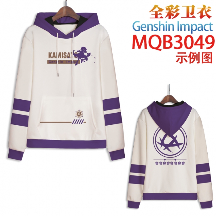 Genshin Impact Full color hooded sweatshirt without zipper pocket from XXS to 4XL MQB-3049