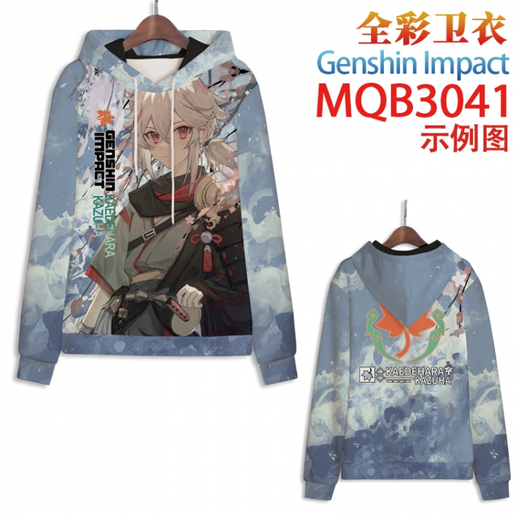 Genshin Impact Full color hooded sweatshirt without zipper pocket from XXS to 4XL MQB-3041