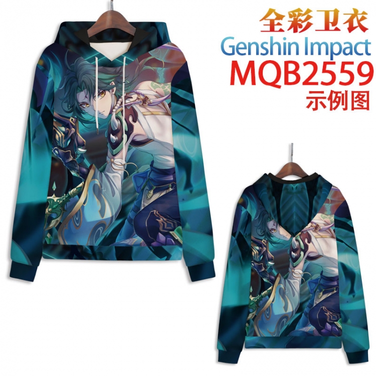 Genshin Impact Full color hooded sweatshirt without zipper pocket from XXS to 4XL  MQB-2559