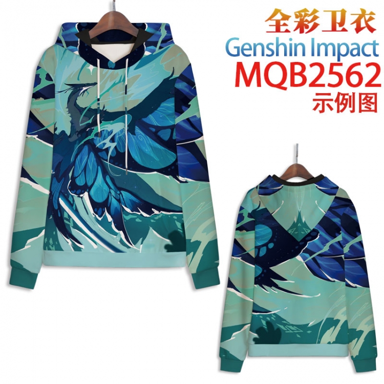 Genshin Impact Full color hooded sweatshirt without zipper pocket from XXS to 4XL MQB-2562