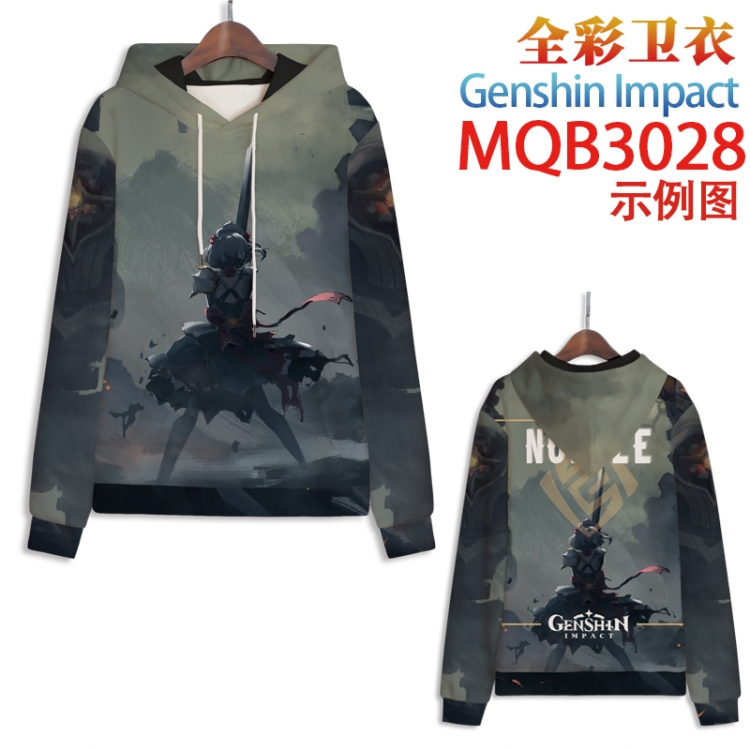 Genshin Impact Full color hooded sweatshirt without zipper pocket from XXS to 4XL MQB-3028