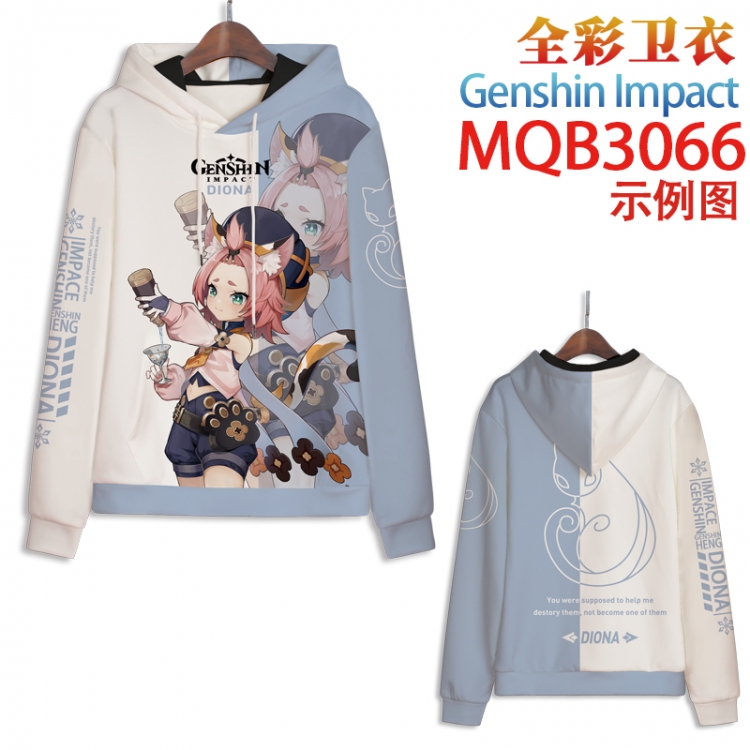 Genshin Impact Full color hooded sweatshirt without zipper pocket from XXS to 4XL MQB-3066