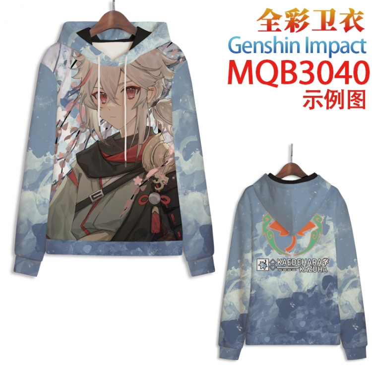 Genshin Impact Full color hooded sweatshirt without zipper pocket from XXS to 4XL MQB-3040