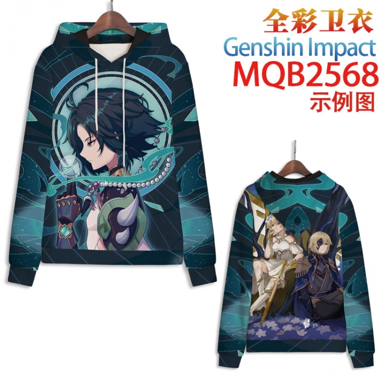 Genshin Impact Full color hooded sweatshirt without zipper pocket from XXS to 4XL MQB-2568