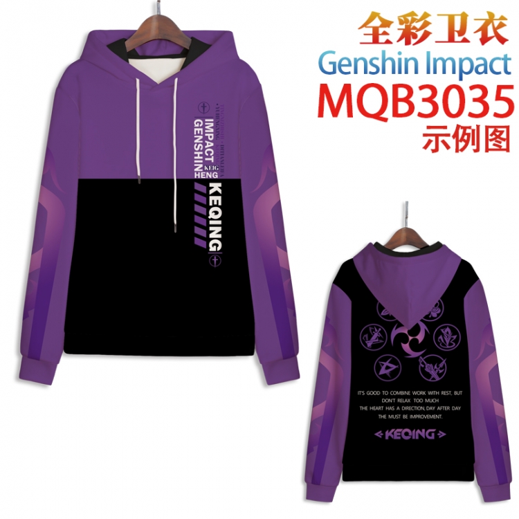 Genshin Impact Full color hooded sweatshirt without zipper pocket from XXS to 4XL MQB-3035