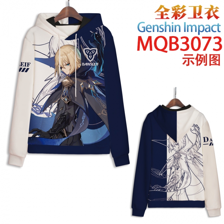 Genshin Impact Full color hooded sweatshirt without zipper pocket from XXS to 4XL MQB-3073