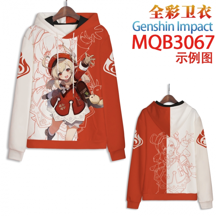 Genshin Impact Full color hooded sweatshirt without zipper pocket from XXS to 4XL MQB-3067