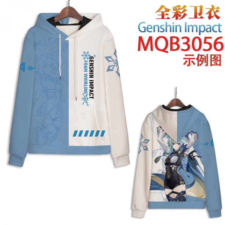 Genshin Impact Full color hooded sweatshirt without zipper pocket from XXS to 4XL MQB-3056