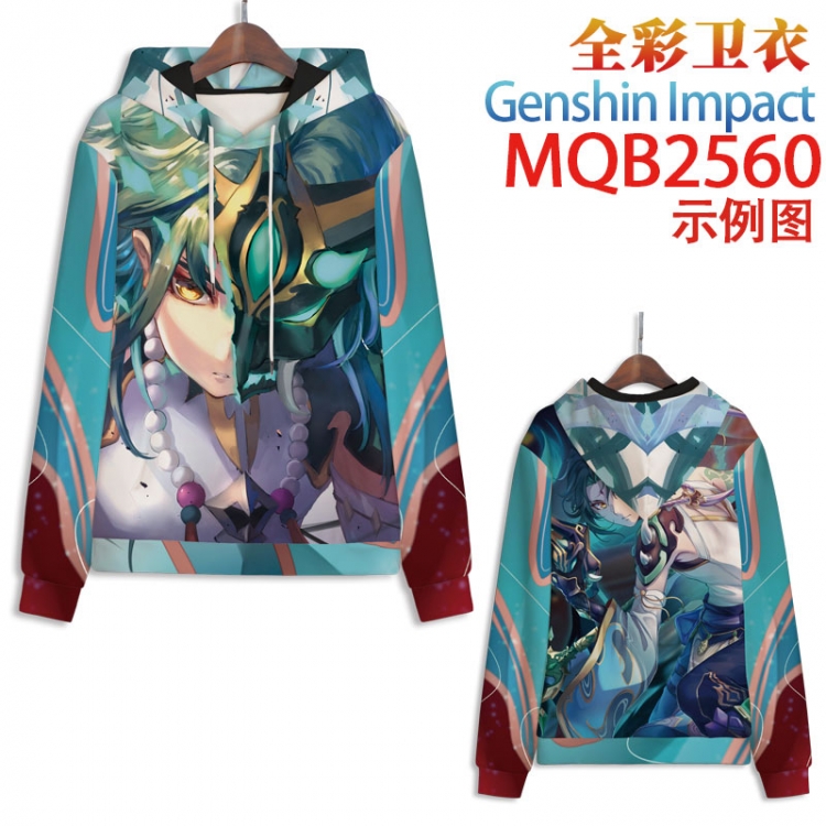 Genshin Impact Full color hooded sweatshirt without zipper pocket from XXS to 4XL MQB-2560