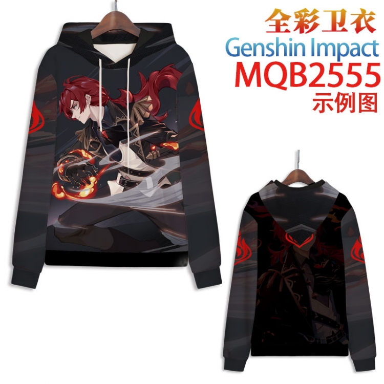 Genshin Impact Full color hooded sweatshirt without zipper pocket from XXS to 4XL MQB-2555