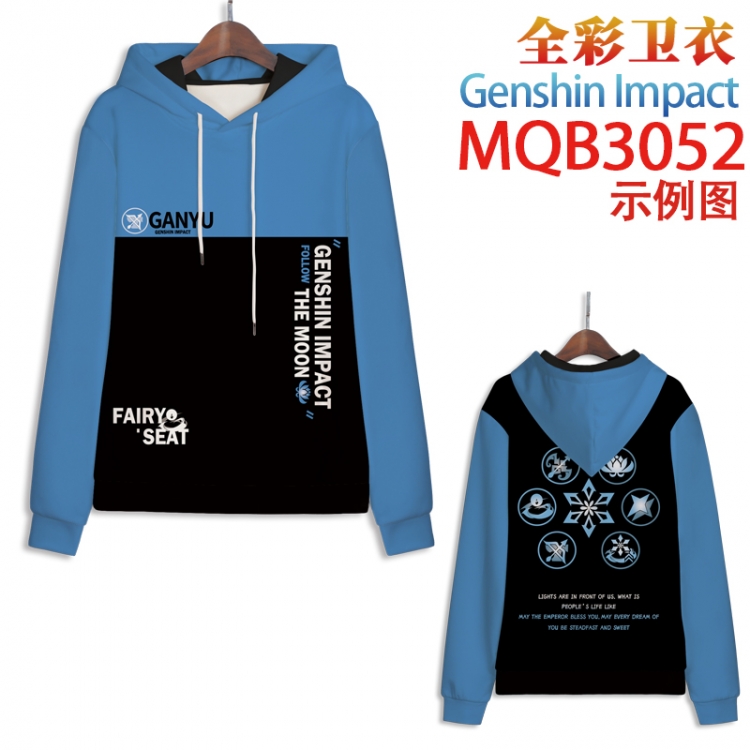 Genshin Impact Full color hooded sweatshirt without zipper pocket from XXS to 4XL MQB-3052