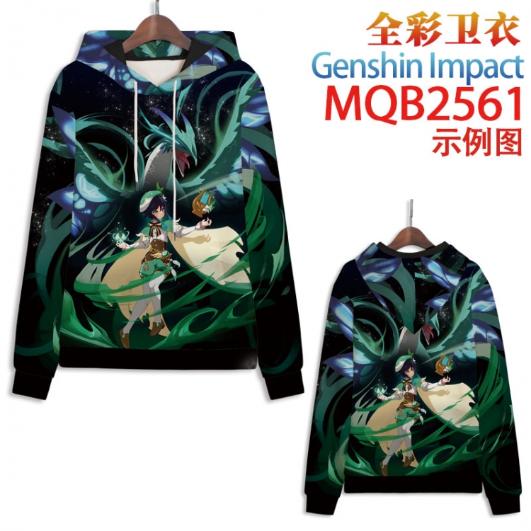 Genshin Impact Full color hooded sweatshirt without zipper pocket from XXS to 4XL  MQB-2561