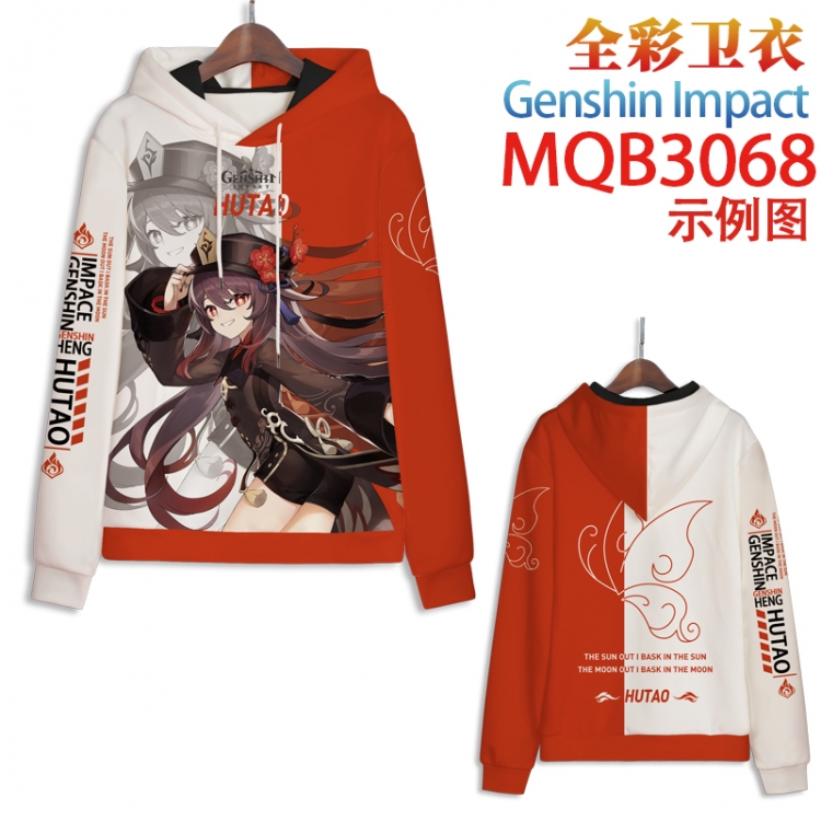 Genshin Impact Full color hooded sweatshirt without zipper pocket from XXS to 4XL MQB-3068