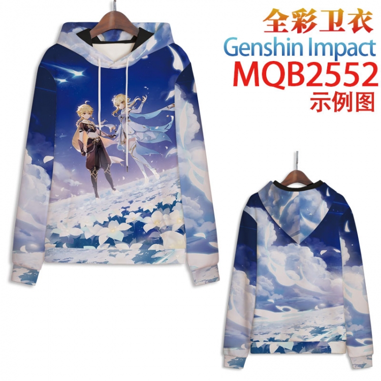 Genshin Impact Full color hooded sweatshirt without zipper pocket from XXS to 4XL MQB-2552