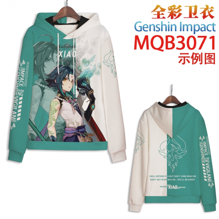 Genshin Impact Full color hooded sweatshirt without zipper pocket from XXS to 4XL MQB-3071