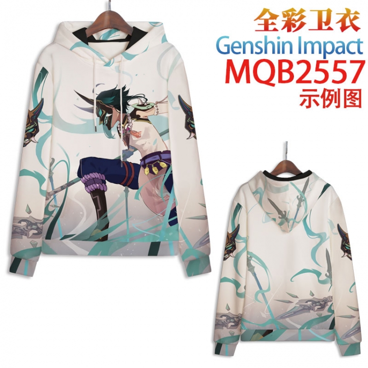 Genshin Impact Full color hooded sweatshirt without zipper pocket from XXS to 4XL MQB-2557