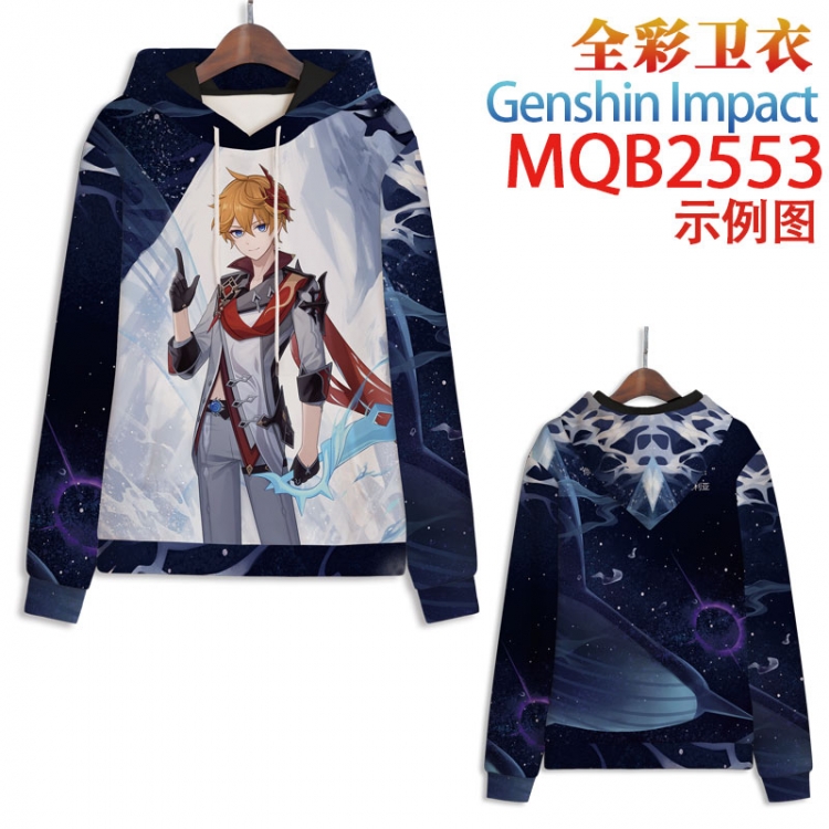Genshin Impact Full color hooded sweatshirt without zipper pocket from XXS to 4XL  MQB-2553