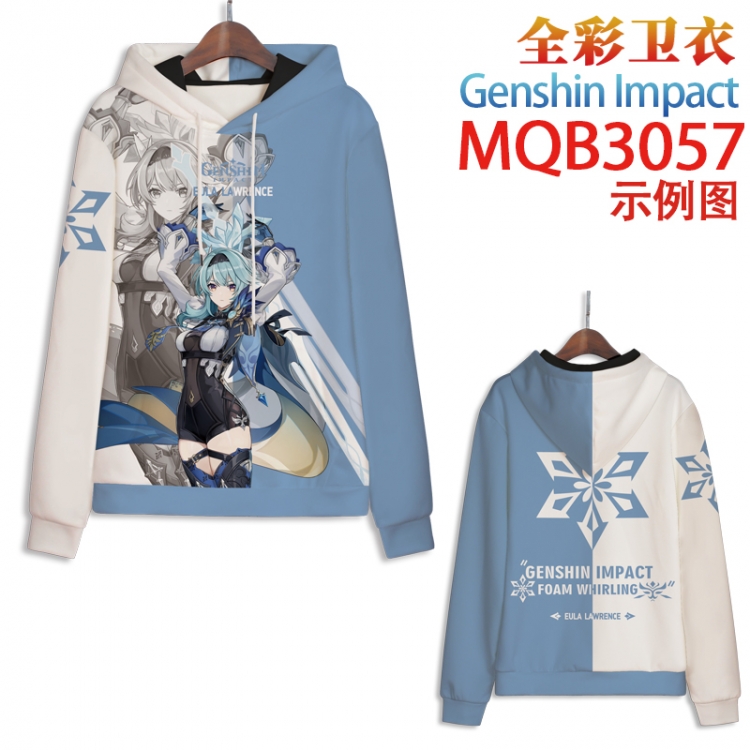 Genshin Impact Full color hooded sweatshirt without zipper pocket from XXS to 4XL MQB-3057