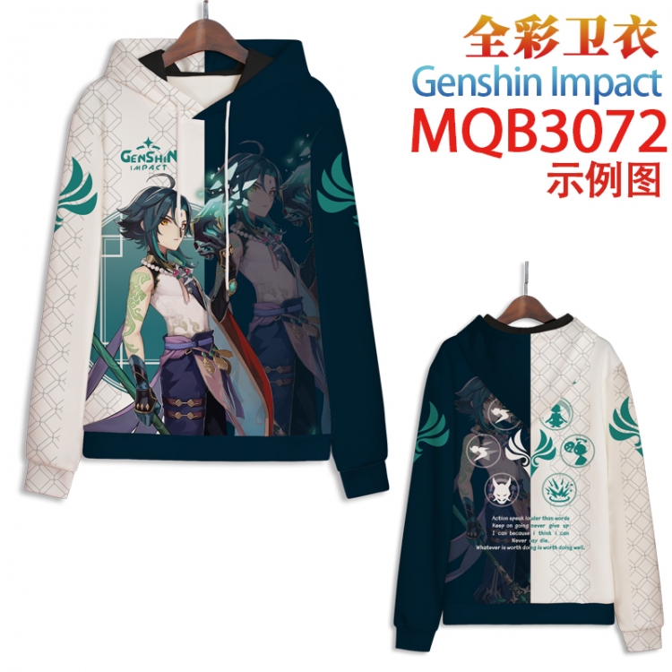 Genshin Impact Full color hooded sweatshirt without zipper pocket from XXS to 4XL MQB-3072