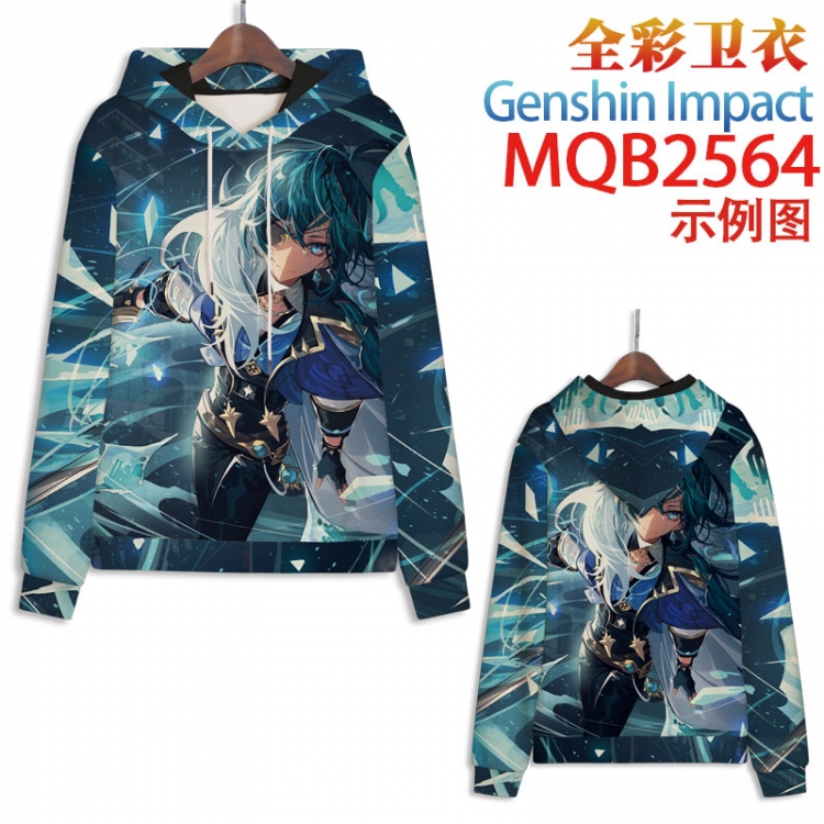 Genshin Impact Full color hooded sweatshirt without zipper pocket from XXS to 4XL MQB-2564