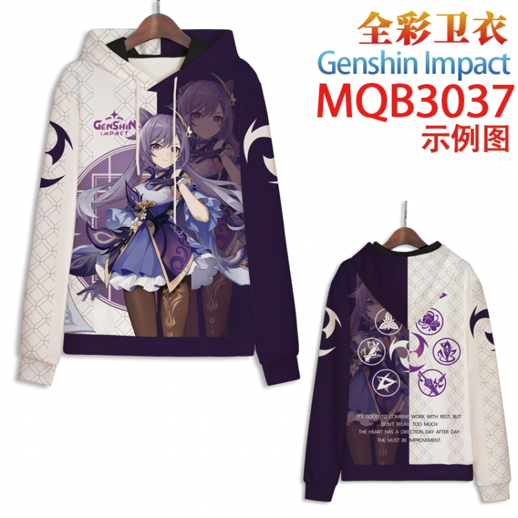 Genshin Impact Full color hooded sweatshirt without zipper pocket from XXS to 4XL  MQB-3037