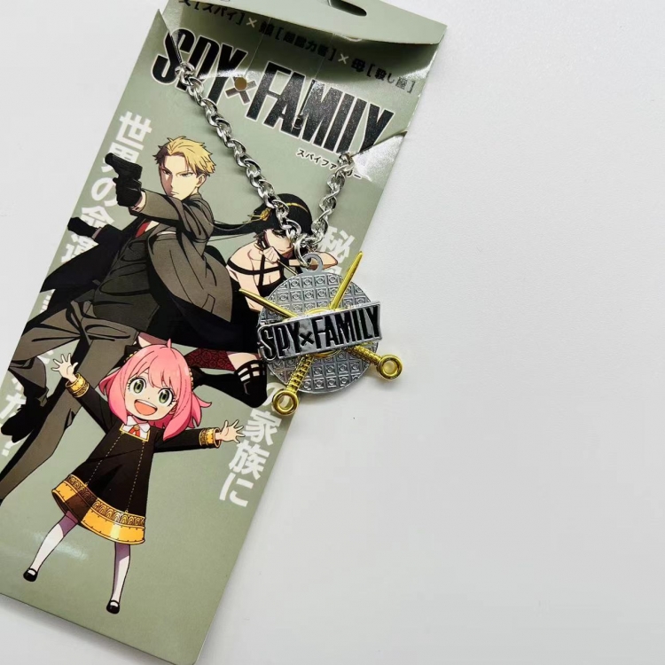 SPY×FAMILY Anime Peripheral Rotating Necklace Pendant Jewelry