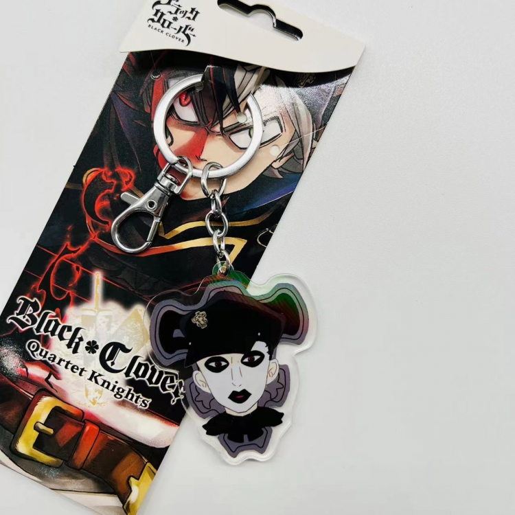 black clover Anime Peripheral Acrylic Keychain price for 5 pcs