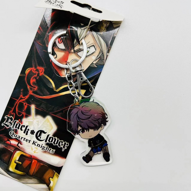 black clover Anime Peripheral Acrylic Keychain price for 5 pcs