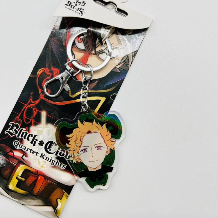 black clover Anime Peripheral Acrylic Keychain price for 5 pcs