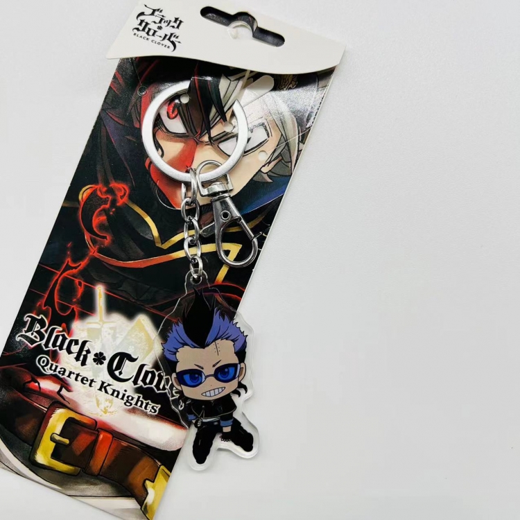 black clover Anime Peripheral Acrylic Keychain price for 5 pcs