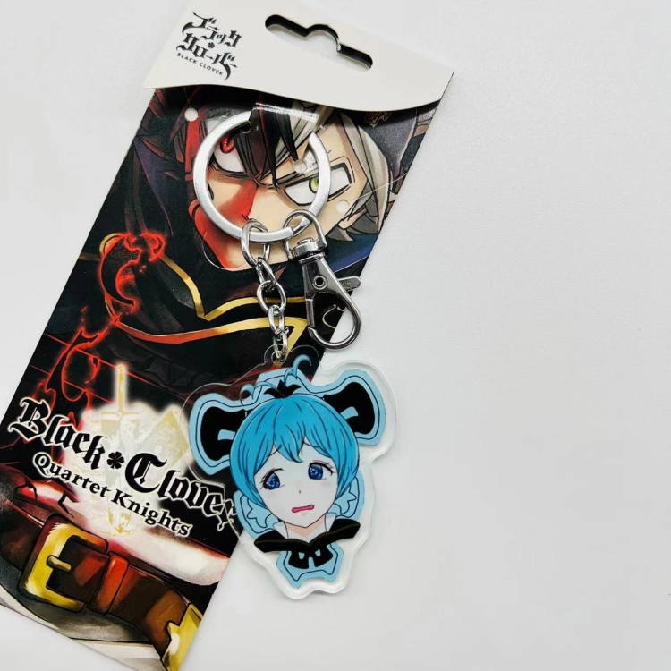 black clover Anime Peripheral Acrylic Keychain price for 5 pcs