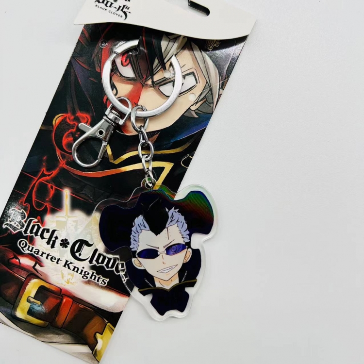 black clover Anime Peripheral Acrylic Keychain price for 5 pcs