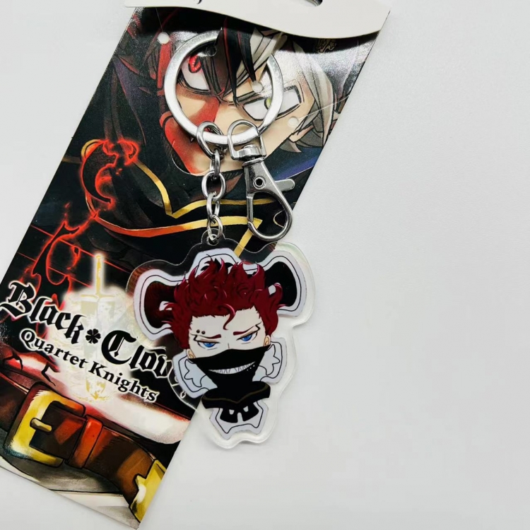 black clover Anime Peripheral Acrylic Keychain price for 5 pcs