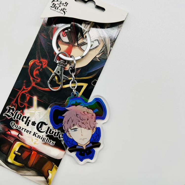 black clover Anime Peripheral Acrylic Keychain price for 5 pcs