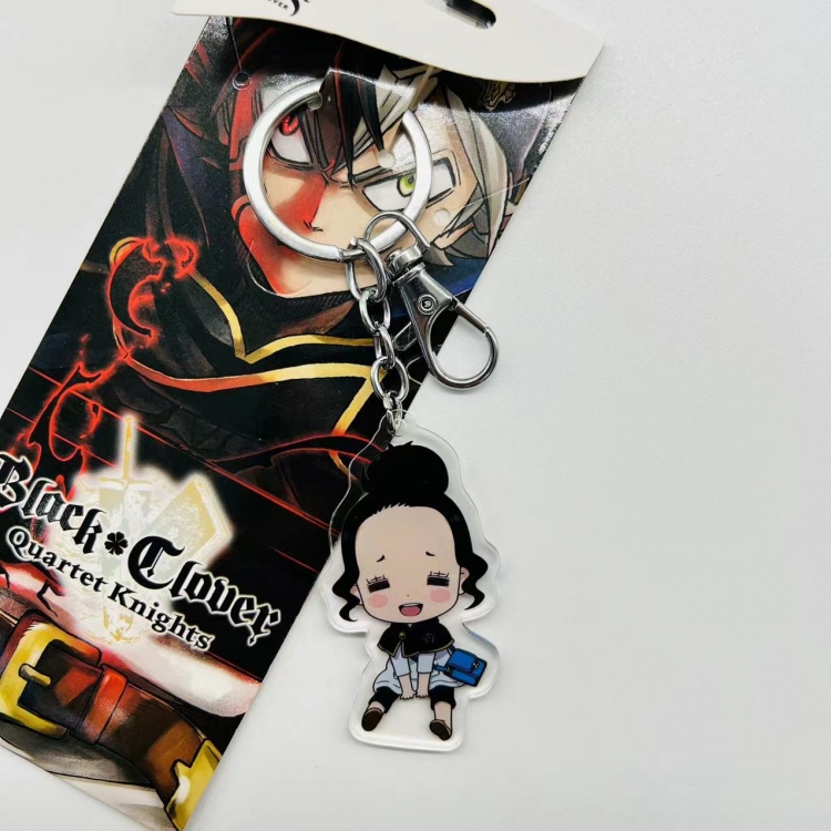 black clover Anime Peripheral Acrylic Keychain price for 5 pcs