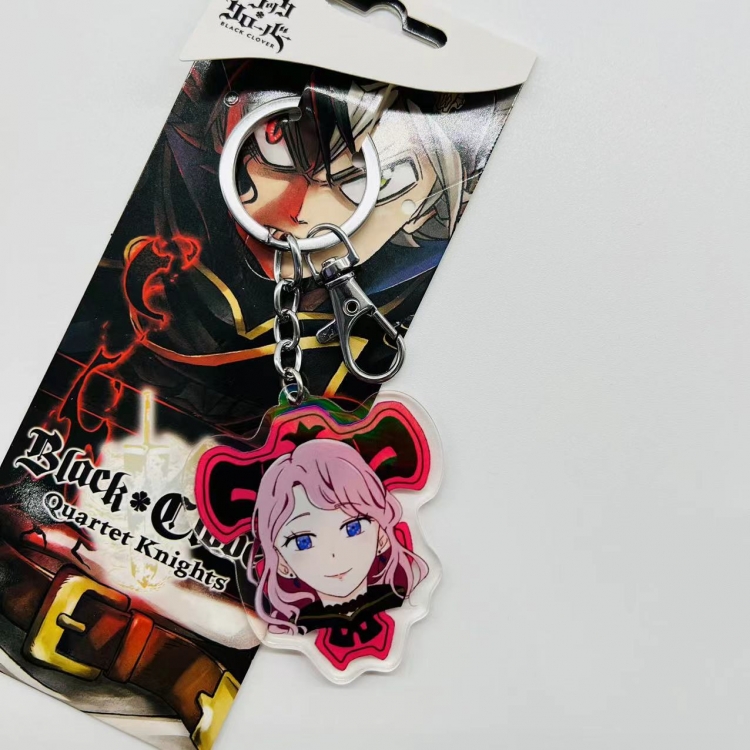 black clover Anime Peripheral Acrylic Keychain price for 5 pcs