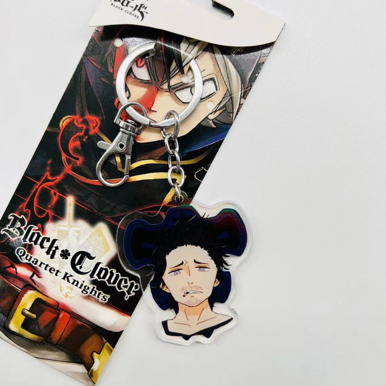 black clover Anime Peripheral Acrylic Keychain price for 5 pcs