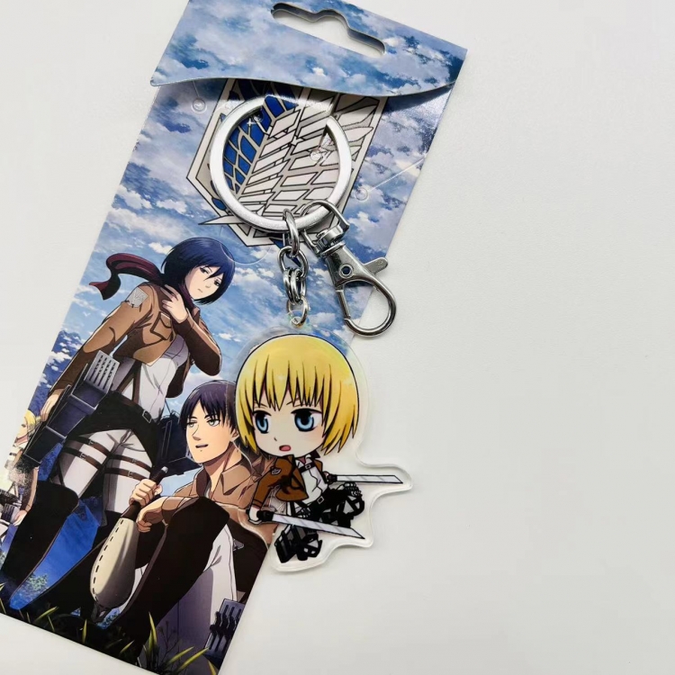 Shingeki no Kyojin Anime Peripheral Acrylic Keychain price for 5 pcs