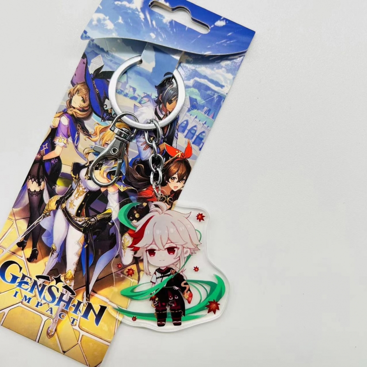 Genshin Impact Anime Peripheral Acrylic Keychain price for 5 pcs