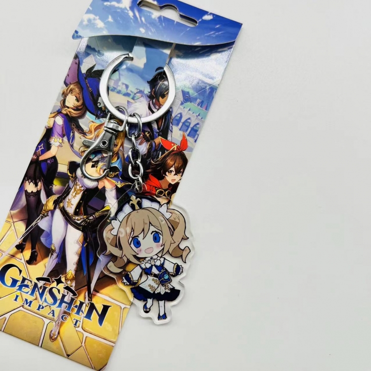 Genshin Impact Anime Peripheral Acrylic Keychain price for 5 pcs