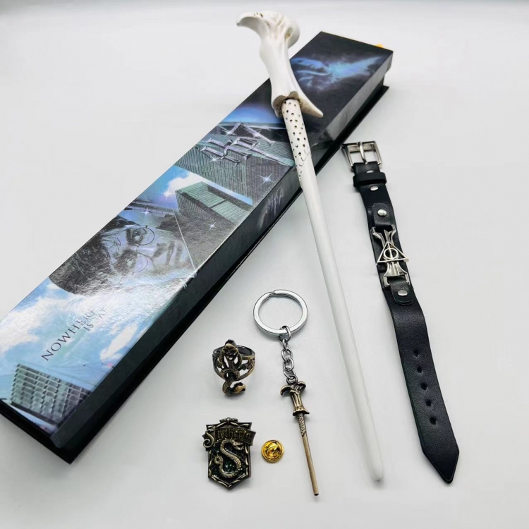 Harry Potter Anime Peripheral Ring Bracelet Badge 5 Piece Set
