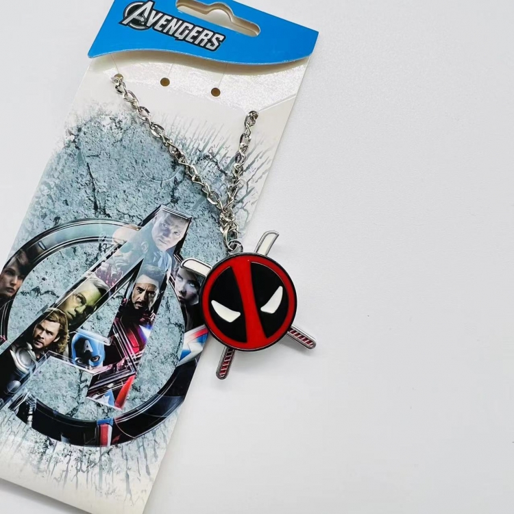 Deadpool Anime Peripheral Rotating Necklace Pendant Jewelry