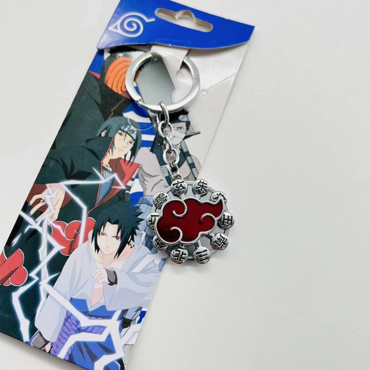 Naruto Anime Peripheral Metal Rotating Keychain Pendant price for 5 pcs