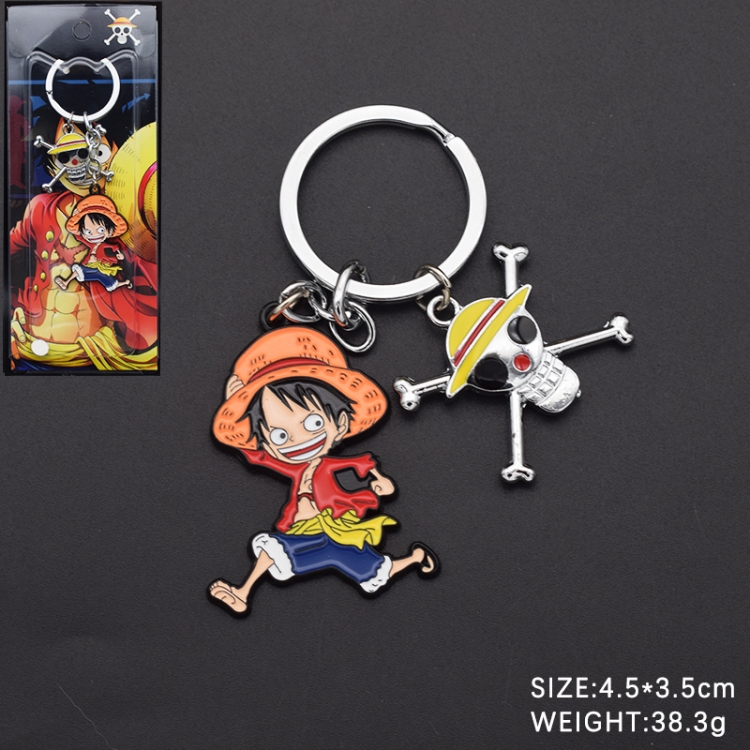 One Piece Anime Cartoon Skewers 2 Pendants Keychain Bag Pendant