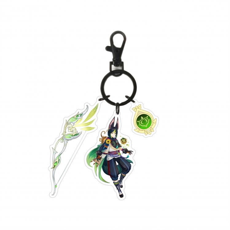 Genshin Impact Epoxy Keychain Bag Pendant Decoration Ornament price for 2 pcs