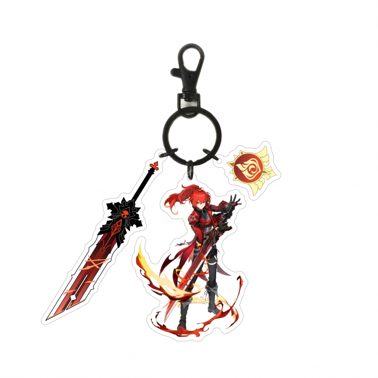 Genshin Impact Epoxy Keychain Bag Pendant Decoration Ornament price for 2 pcs