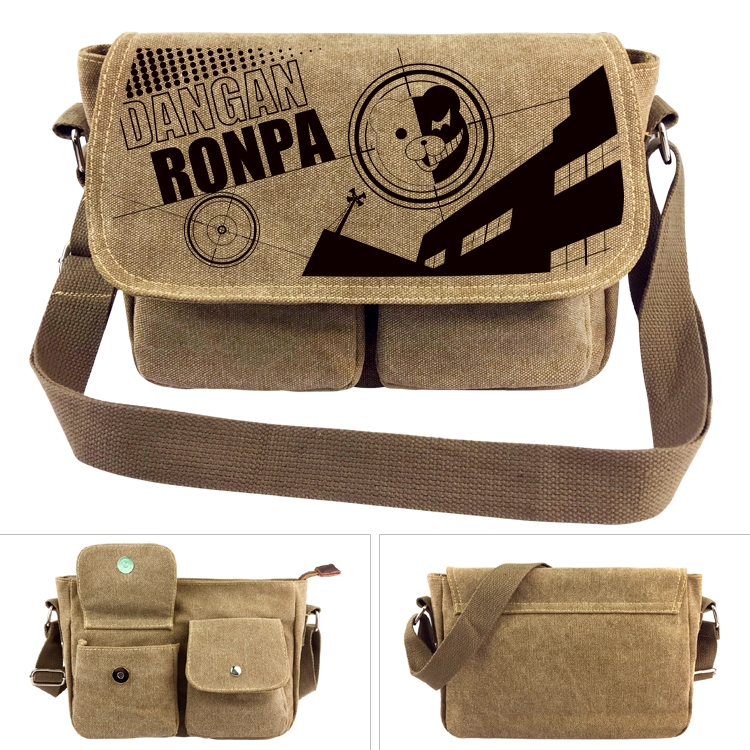Dangan-Ronpa Anime peripheral canvas shoulder bag shoulder bag 7x28x20cm