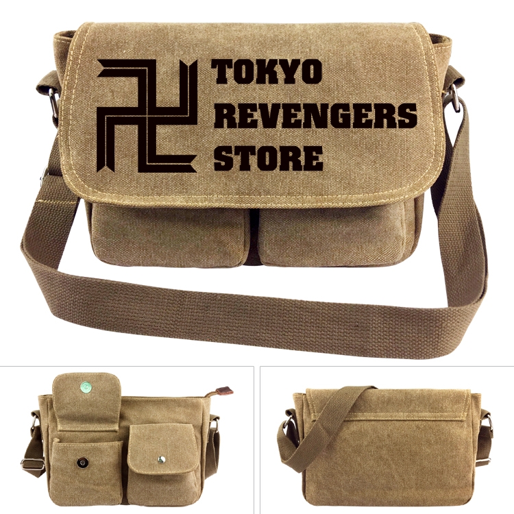 Tokyo Revengers Anime peripheral canvas shoulder bag shoulder bag 7x28x20cm