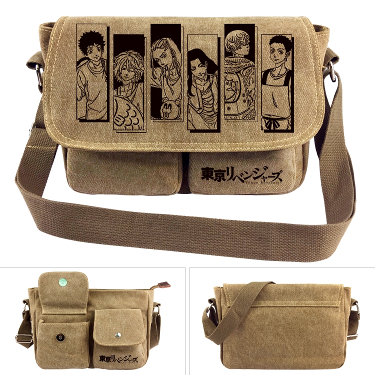 Tokyo Revengers Anime peripheral canvas shoulder bag shoulder bag 7x28x20cm