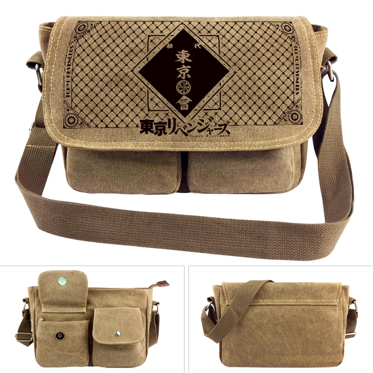 Tokyo Revengers Anime peripheral canvas shoulder bag shoulder bag 7x28x20cm